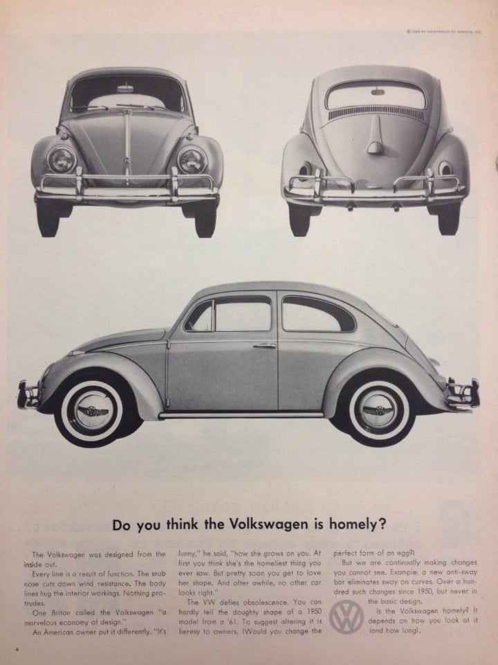 Volkswagen advertising copy
