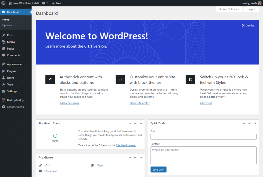 Dashboard-New-WordPress