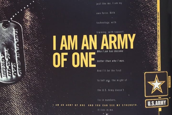 Army of One Campaign integrated marketing communication approach