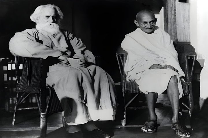 Mahatma Gandhi and Rabindranath Tagore