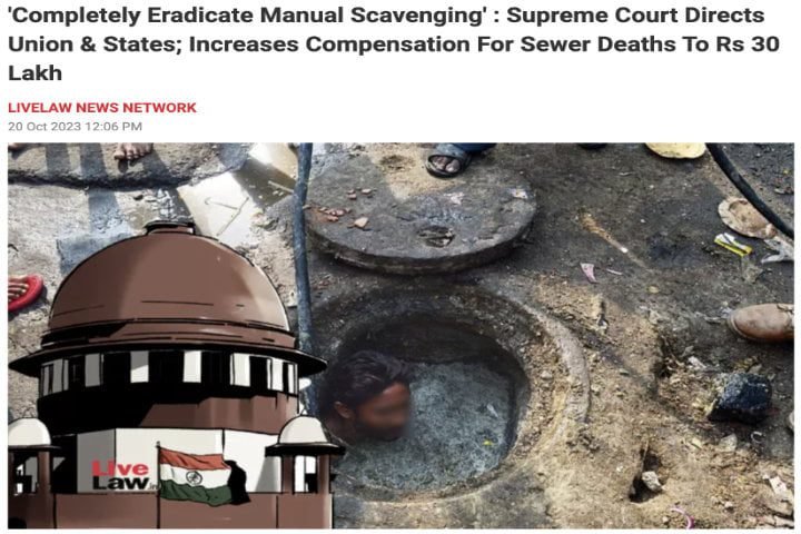SC Ruling on Manual Scavenging
