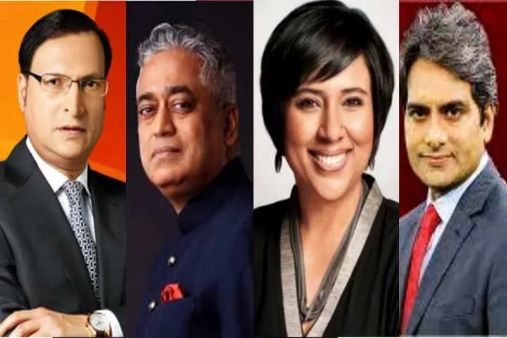 Anchors of Indian news channels