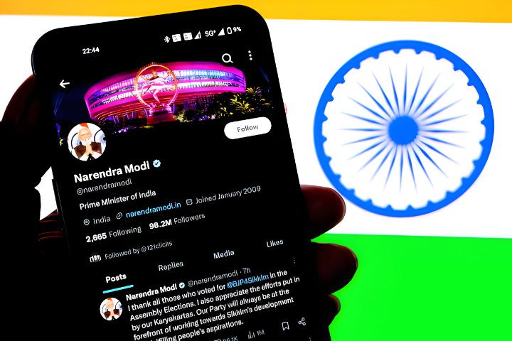 Modi on Twitter