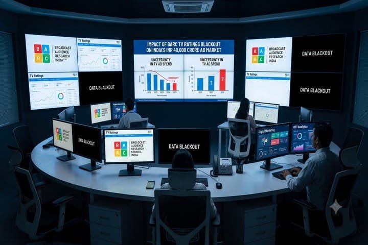 What happens to advertising when TRP ratings stop